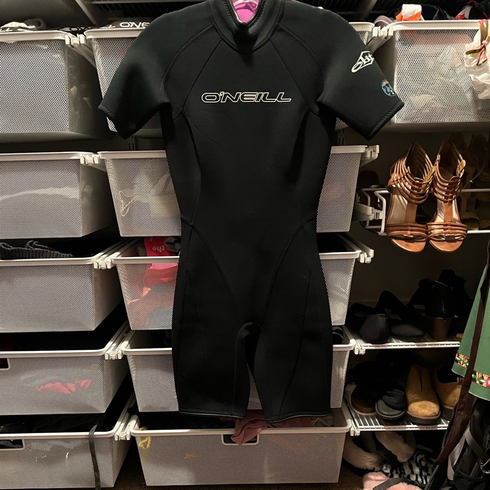 O'Neill Black Vintage Shorty Neoprene Wetsuit